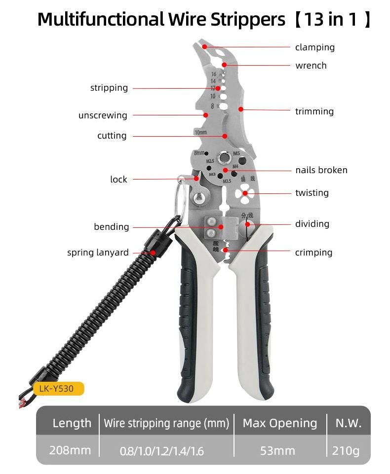 ZAYZO Electrician Pliers Crimping Tool